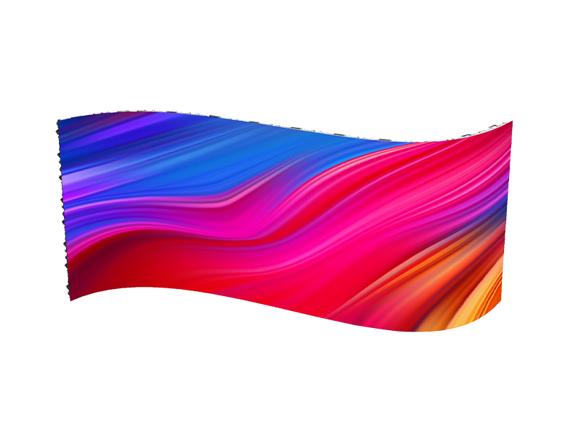 Raybo InnoVisual curved movable rental LED display cabinet