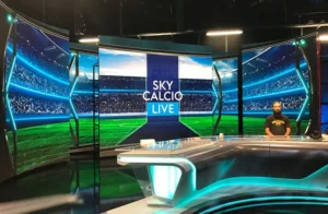 Unilumin LED video wall installation in broadcast studio