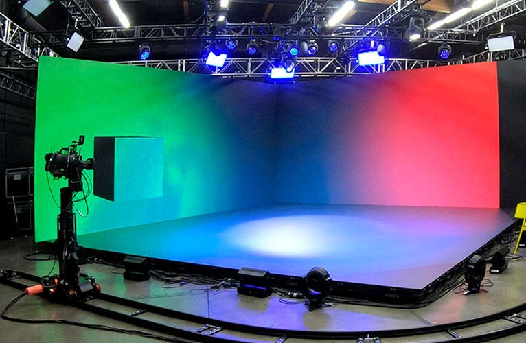 Unilumin xR virtual production LED stage installation
